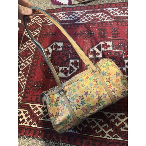 Dooney & Bourke Handbags - 2005 Vintage Dooney & Bourke Multicolor Star Barrel Bag